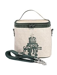 SoYoung Pequeña bolsa térmica de lino puro, ecológ
