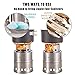 RoryTory Portable Stainless Steel Camping Gasifier Twig Stove - Compactible Design - Wood Backpacking Stove Camp Mini Portable Woodburning Fire Lightweight Stove Set - Compact for Survival Kit