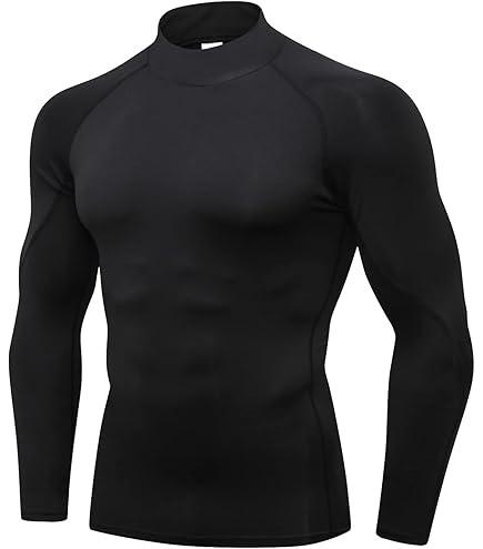 Amazon.com: Augusta Sportswear Mens Wicking Mock Turtleneck, Black