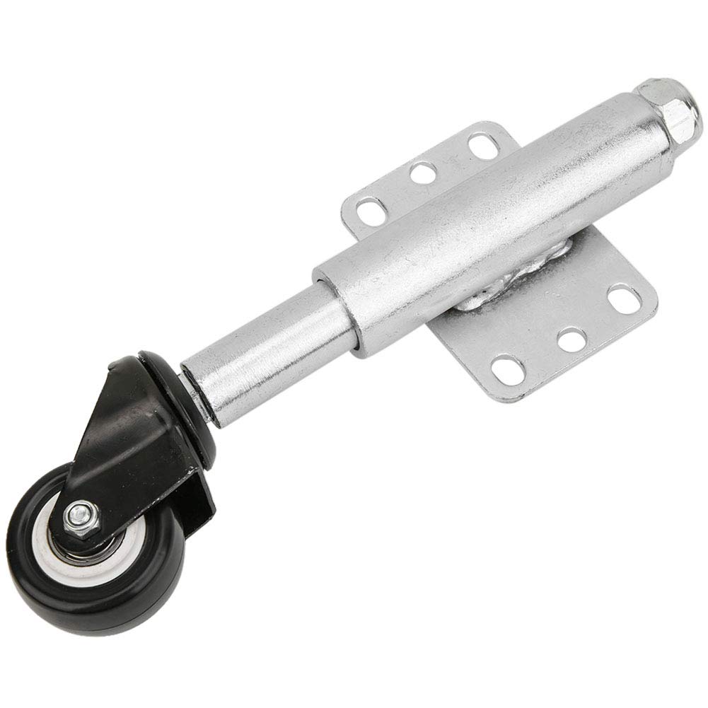 PU Adjustable Gate Wheel Heavy Duty Spring Loaded Swivel Caster Automatically Adjusting Height 110lbs Load Capacity for Wooden Farm Gates Outdoor - Image 3