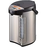 ZOJI Zojirushi America Corporation CV-DCC40XT VE Hybrid Water Boiler and Warmer, 4-Liter, Stainless Dark Brown