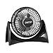 CAMTOP USB Desk Fan with 2 Adjustable Speed 5 inch Small Quiet Personal Table Fan for Office and Bedroom(Transparent)