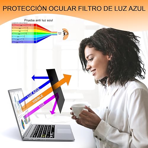 Mamol Privacy Filter 15.6 Inch 16:9, Screen Filters Compatible with HP/Dell/Acer/Lenovo/Thinkpad/Samsung/Envy/Xps, Anti Blue Light Privacy Screen Protector for 15.6 Inch Netbooks