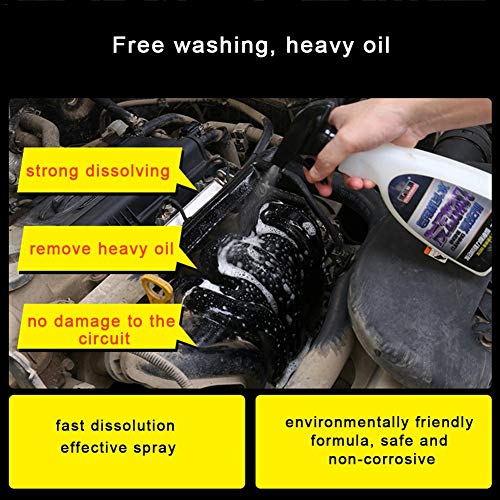 VOVI Heavy Duty Multipurpose Degreaser Cleaner 500ml - for Cars, Engines, Lawnmowers, Bikes, Chains - Rapidly Dissolves Grease, Oil, Grime & Traffic Film