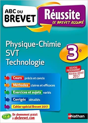 Amazon Fr Abc Du Brevet Reussite Physique Chimie Svt Techno 3e Coppens Nicolas Guivarc H Sebastien Lopin Arnaud Lafond Laurent Doerler Olivier Livres