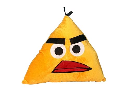 Briltech Yellow Angry Bird Emoji Face Plush/Pillow - 11 inches