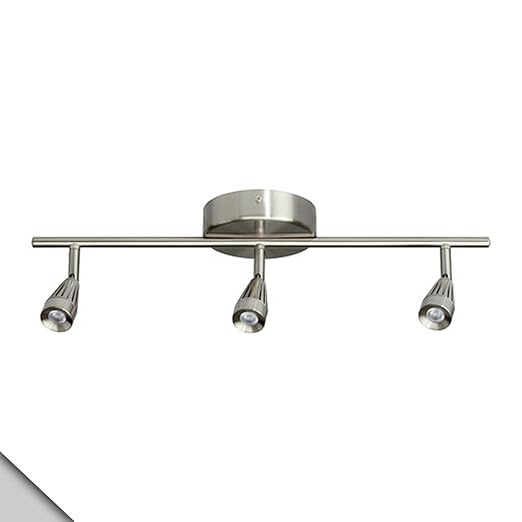 Ikea Rymden Led Ceiling Track 3 Spots Nickel Plated Amazon Co