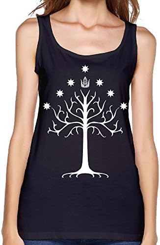 Women's Lord Of The Rings - Tree Of Gondor Tank Top-Black