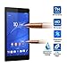 Riipoo(TM) Sony Xperia Z3 Tablet Compact Tempered Glass Screen Protector, Premium Shatter Proof Crystalline Tempered Glass Screen Protection for Sony Xperia Z3 Tablet Compact, 9 H Hardness, 0.3mm Thickness,Made From Real Glass, Shatterproof, High Definition Clear Tempered Glass, Oleophobic Coating (For Sony Xperia Z3 Tablet)
