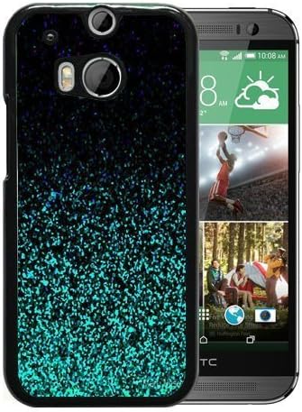 HTC ONE M8 Case,Green Glitter Black HTC Dsire 816 Screen Phone Case Unique and Newest Design