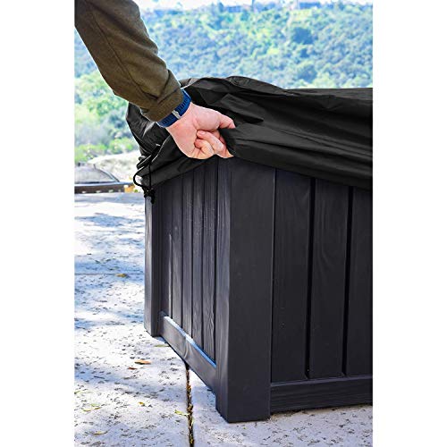 EPCOVER Patio Deck Box Cover to Protect Large Deck Boxes,Patio Deck Box