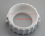 UCEDER 3 Inch Pool Spa Split Nut Unions & Gasket/O-Rings for 2 Inch Heater view 9