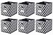 homyfort Cube Storage Organizer Bins 11x11 - Fabric Storage Cubes Bin Foldable Baskets Square Box with Labels and Dual Sturdy Handles for Shelf, Nursery, Cabinet, Clothes, Toys, Set of 6 (Grey)