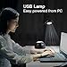 Reacher Flexible USB LED Light Desk Lamp with Night Light, Snooze Alarm Clock, USB Port Charger for Laptop Light up