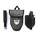 Military Folding Shovel and Pick with Carrying Pouch, Multi Purpose for Camping, Hiking, Backpacking, Gardening - Tactical Army Entrenching Tool, Trench Shovel, Survival Steel Spade