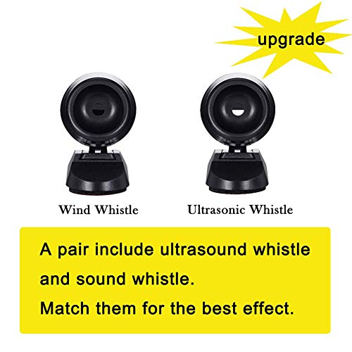 Lipctine 10 Pcs Deer Alert Whistle Horns for Vehicles, Avoids Deer Collisions Car Deer Warning, Black Ultrasonic Wildlife Warning for Auto Motorcycle Truck SUV and ATV