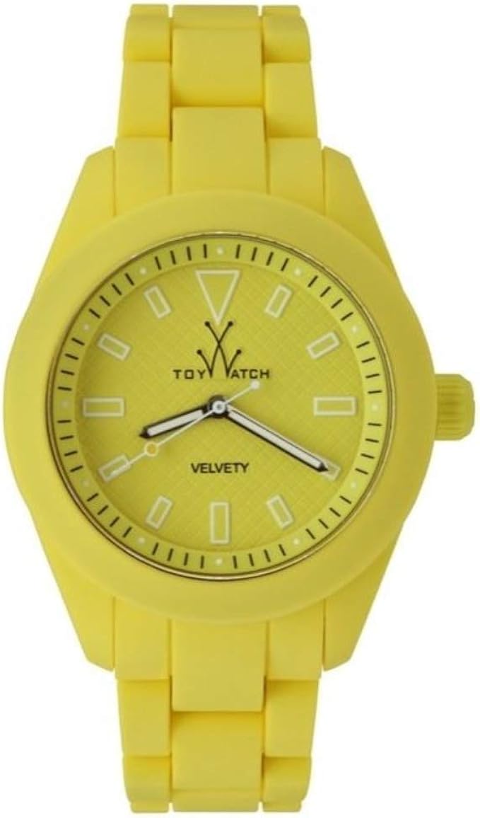 Toy Watch Vv18li Velvety Neon Yellow Green Strap Dial Watch At Amazon Men S Clothing Store