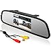 Intsun 4.3 inch Screen Car Vehicle Rearview Mirror Monitor for DVD/VCR/Car Reverse Camera(DC 12V / PAL/NTSC / 2 Ways Video Inputs) (4.3 inch)