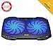 ⭐️KLIM Pro Laptop Cooling Pad - The Most Powerful Slim PC Fan Cooler for Computer - Rapid Cooling Action - 2 Fans Ventilated Support - Light Quiet - USB Laptops Portable Gaming Stand 11 to 15.6 inches primary
