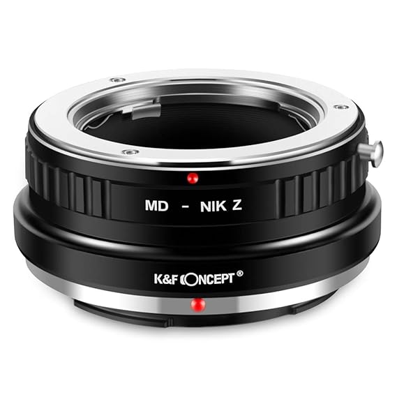 K&F Concept MD-NIK Z Bajonettadapter Objektiv Ring für Minolta MD MC Objektiv auf Nikon Z 7 und Nikon Z 6 Spiegellose Vollfor
