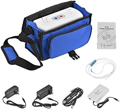 SHIYN Portable Oxygen Concentrator Generator 3L/Min 30% Purity Oxygen Machine, Home Air Purifier, with Rechargeable Battery for Auto/Car/Home/Travel -AC 220V~240V