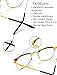 WearMe Pro - Metal Frame Modern Clear Lens Glasses (Silver, 50)