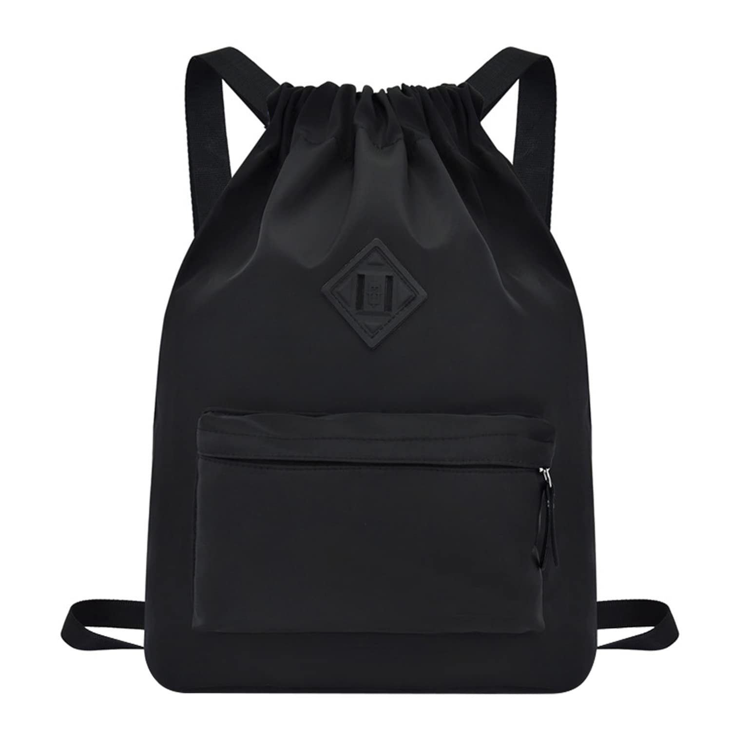 Drawstring Bags, Waterproof Gym Backpack Sports String Bag for Swimming Football Travel Beach Gymnastics Yoga Back Pack Large Nylon Sackpacks Bag for Women Men