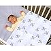 OSHLO Premium Organic Soft Muslin Baby Swaddle Blanket Extra Large 47x 47 | Cotton | 4 Pack | Unisex for Baby Boys and Girls | White | Pattern (Cotton)