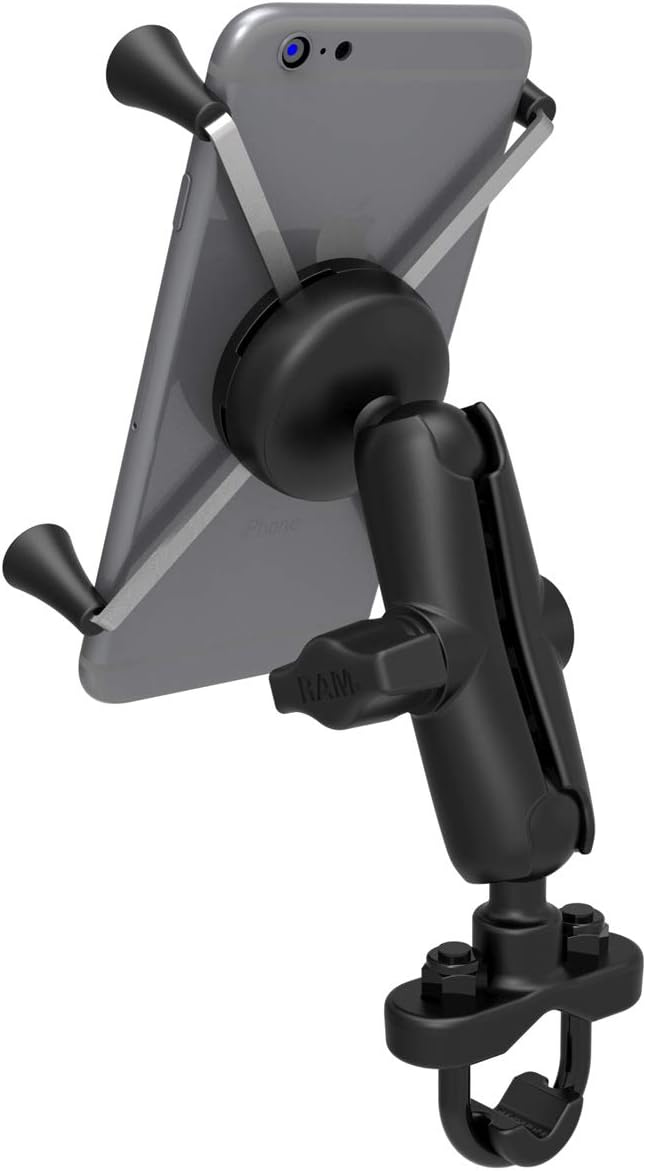 RAM X-Grip Large Phone Mount with Handlebar U-Bolt Base: Automotive