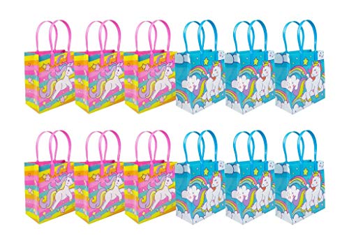 unicorn baby 12 pack rainbow sparkle party paper loot treat candy