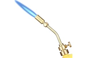 DOMINOX Propane Torch Head Brass Torch Nozzle Blow Torch Tip for Soldering, Welding, Thawing, Brazing and Cooking
