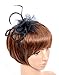 Fascinator Hat with Headband for Women Lady Black