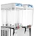 OrangeA Juice Dispenser Commercial Beverage Dispenser with Spigot Drink Dispenser 9.5 Gallon Cold Fruit Juice Beverage Ice Tea Drink Dispenser 18L X 2 Tanks (9.5 Gallon 2 Tanks)
