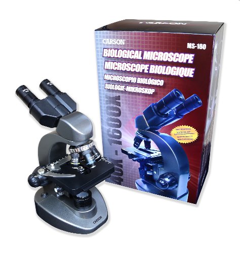 Carson Advanced 40x-1600x Biological Microscope with Mechanical Stage