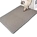 WooPet! Cat Litter Mat Jumbo 30 x 23 Grey, XL Extra Large Kitten Scatter Control Rug for Litter Box