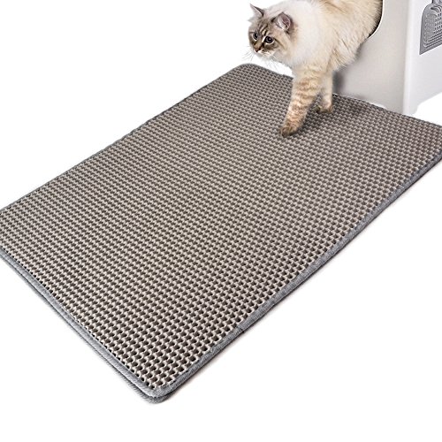 WooPet! Cat Litter Mat Jumbo 30 x 23 Grey, XL Extra Large Kitten