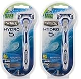 Schick Hydro 5 Razor (2 Razor Handles with 2 Cartridges )