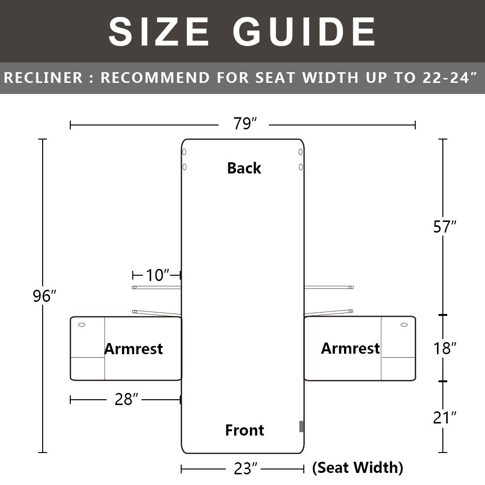 STONECREST Classic Home Decor, Inc Recliner Protector, Water Resistant
