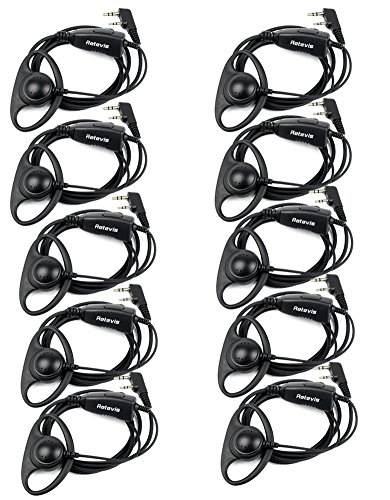 Retevis k-316 d ring shape walkie talkies earpiece head…