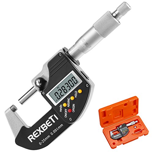 Digital micrometer, 0-1 micrometers thickness gauge, inch metric …