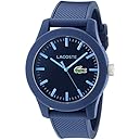 Lacoste Men's 2010765 Lacoste.12.12 Blue Resin Watch with Textured Silicone Band