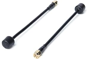 iFlight 2PCS Albatross 5.8GHz 3Dbi 5000-6000MHz 150mm RHCP/LHCP RP-SMA FPV Antenna for Fatshark EV200D FPV Goggles Drone (RHCP SMA Female)