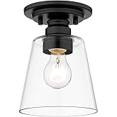 Z-Lite 1 Light Flush Mount 428F1-MB, Matte Black