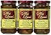 Miss Leone's Stuffed Queen Olives, Habenero, Fire in the Pit, Jalapeno, 12-Ounce Jars (Pack of 3)
