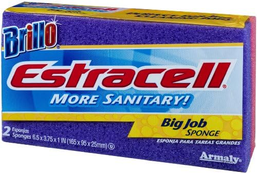 Brillo Estracell Big Job Sponge, 2-Count