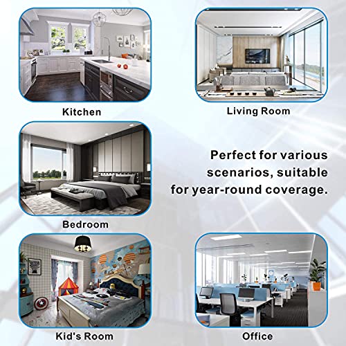 Tain-Free Mirror Window Film 99% Anti-UV, Anti-Heat, Anti-Gaze Temperature Control, Privacy Protection Adhesive Film for Windows, Home, Office, Store (Silver, 90 x 400 cm)