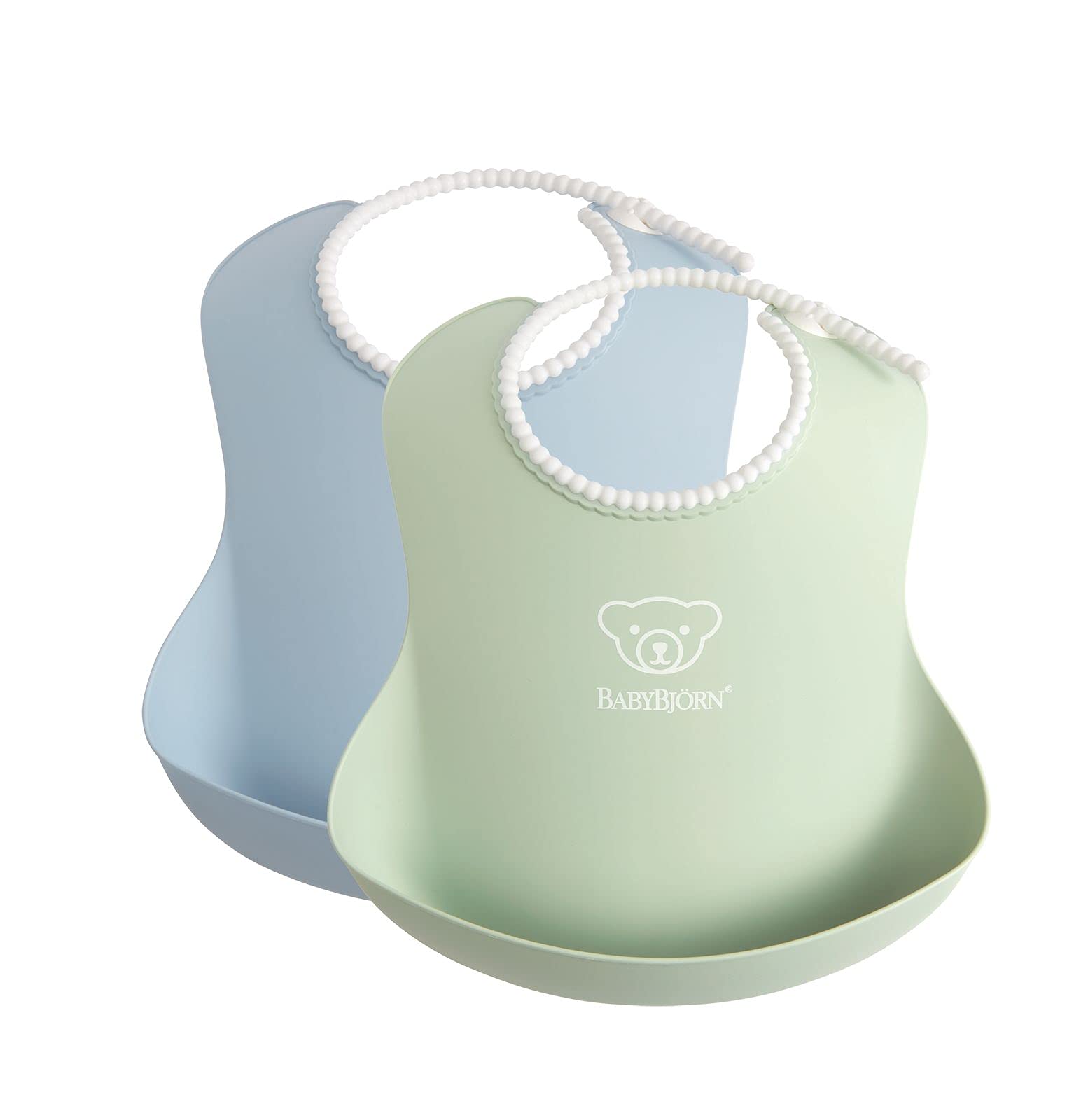BabyBjörn Baby Bib, 2-pack, Powder green/Powder blue — image 1