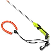 14'' Aluminium Alloy Scuba Diving Stick with Non-slip Rubber Handle | Lobster Tickle Stick with Measurement, Adjustable Lanyard and Spring Clip, Scuba Noise Maker Diving Safety Gear Pointer Rod