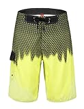 Unitop Men's Blazing Color Quick Dry Swim Trunks