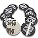 10 X NFC Tags | NXP Chip NTAG213 | 144 Bytes Memory | Hard PVC Sticker | Black Round Tags | High Scan Strength | Strong 3M Glue
